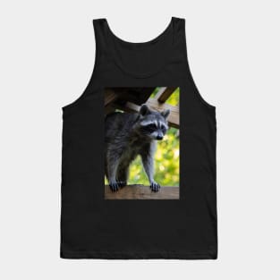 Pretty Raccoon Girl Tank Top